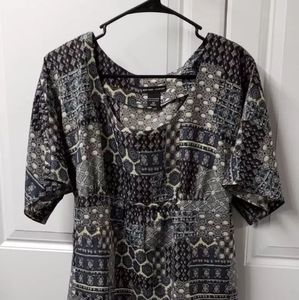 New York & Co Women's Blouse Size: Medium Tie Back